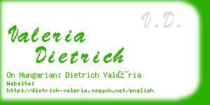 valeria dietrich business card